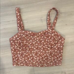 Floral Pink Crop Top